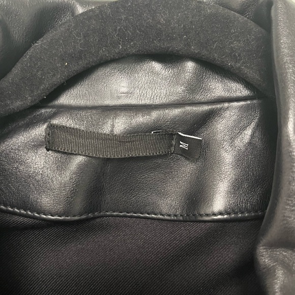 BLK DNM Studded Leather Jacket Black Mens Size M Medium - Picture 9 of 16